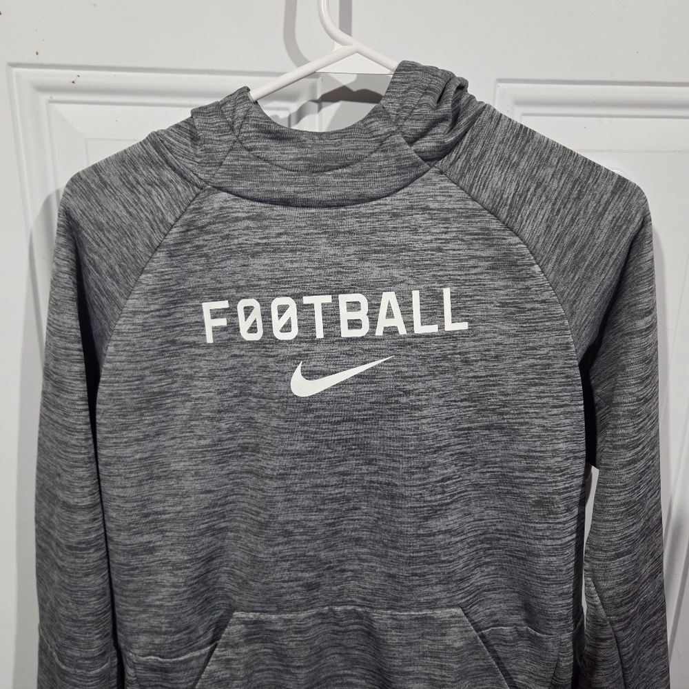 Nike Men's Heather Gray Football Hoodie